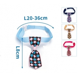 Krawat Z OBROŻĄ dla psa lub kota 20-36 cm XS-S